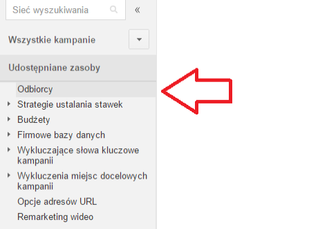 Ustawienia Customer Match