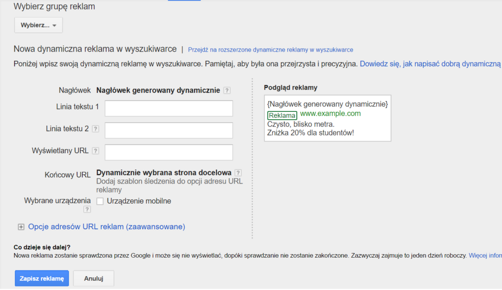 zarzadzanie kampania google adwords 4