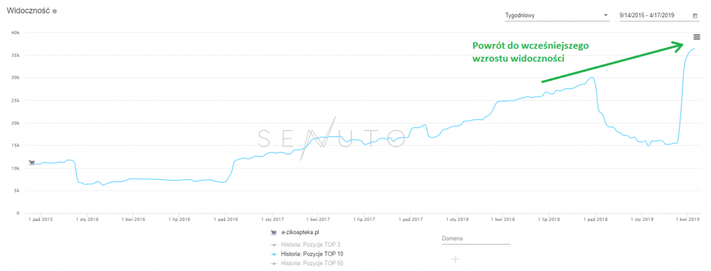e-zikoapteka.pl - widoczność SEO