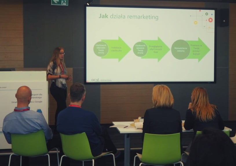 Marta Koziarz podczas prezentacji