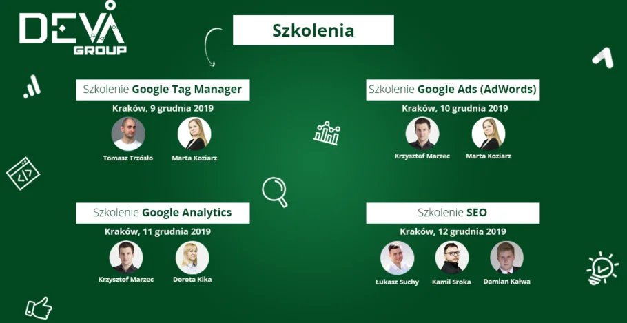 Grudniowe szkolenia DevaGroup w Krakowie
