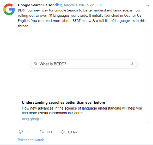 Google BERT Global