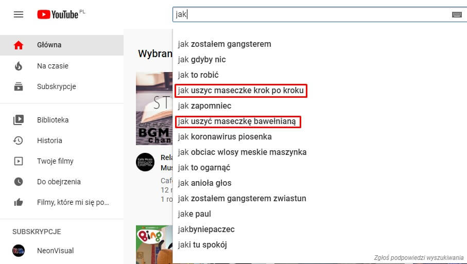 Youtube wyszukiwanie jak