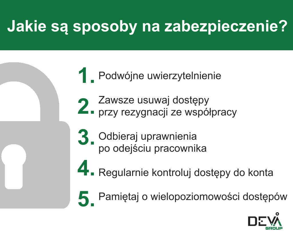 Zabezpieczenie dostępów do konta