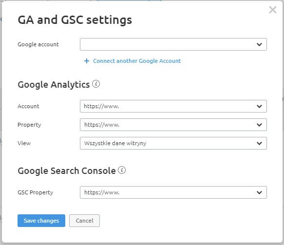 Content Analyzer GA i SC