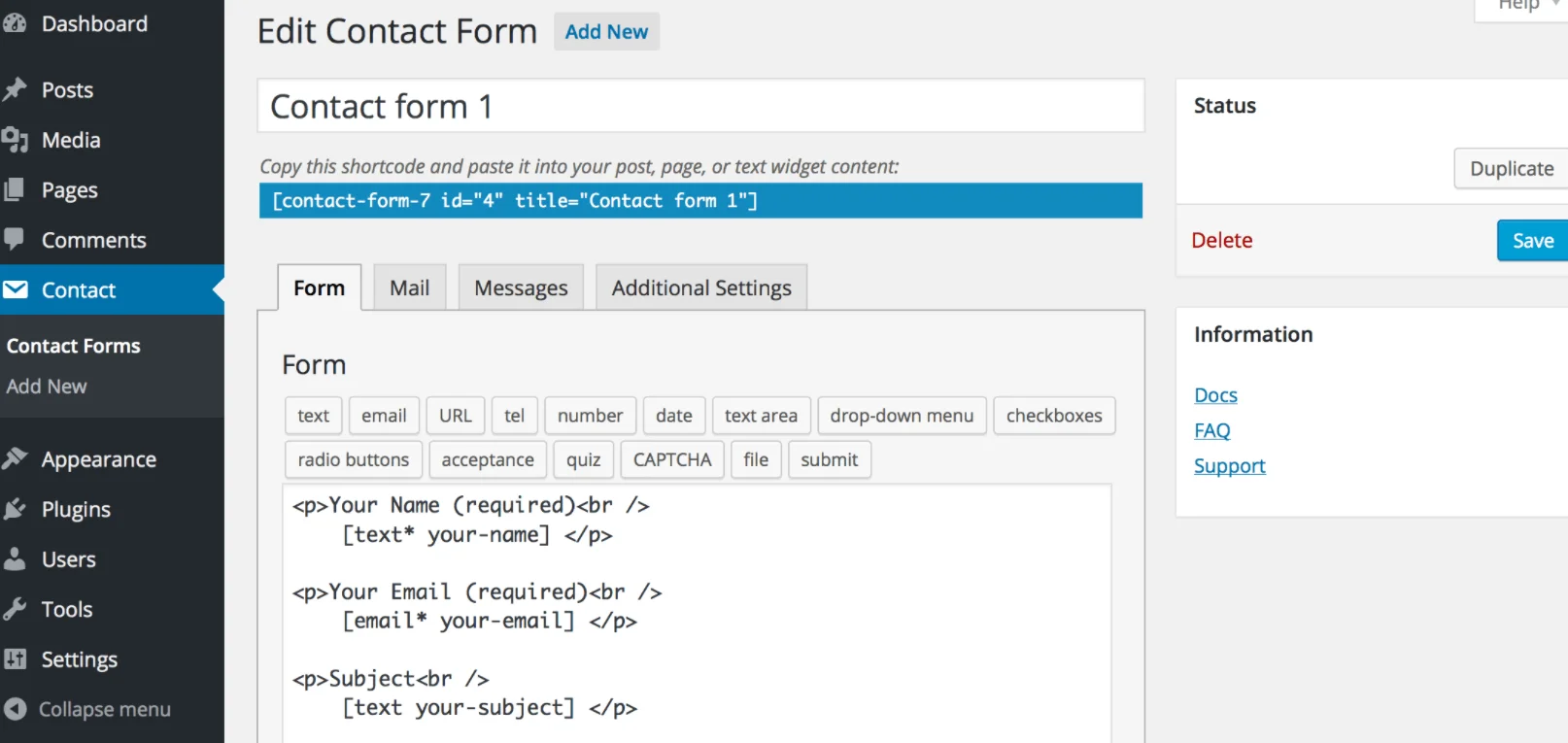 Contact Form 7