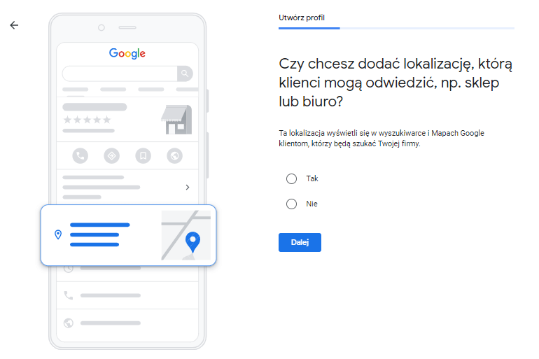 zapytanie o konkretną lokalizację