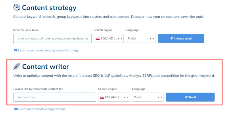contadu ai tworzenie treści