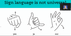 język migowy w różnych krajach