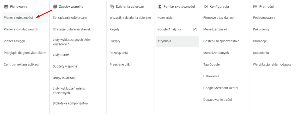 planer skuteczności