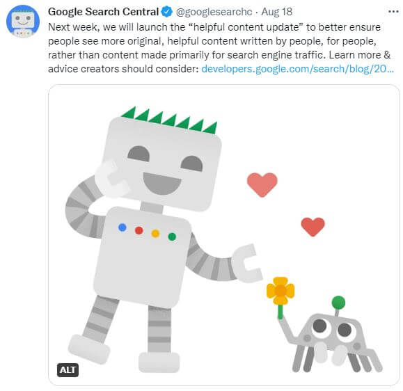 Google -helpful content update 