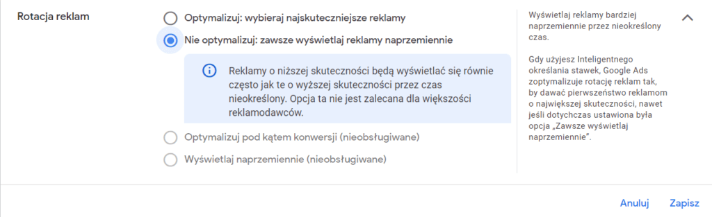 Rotacja reklam