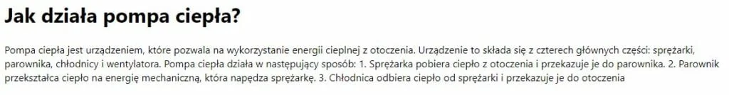 Odpowiedź na to jak działa pompa ciepła nr 1