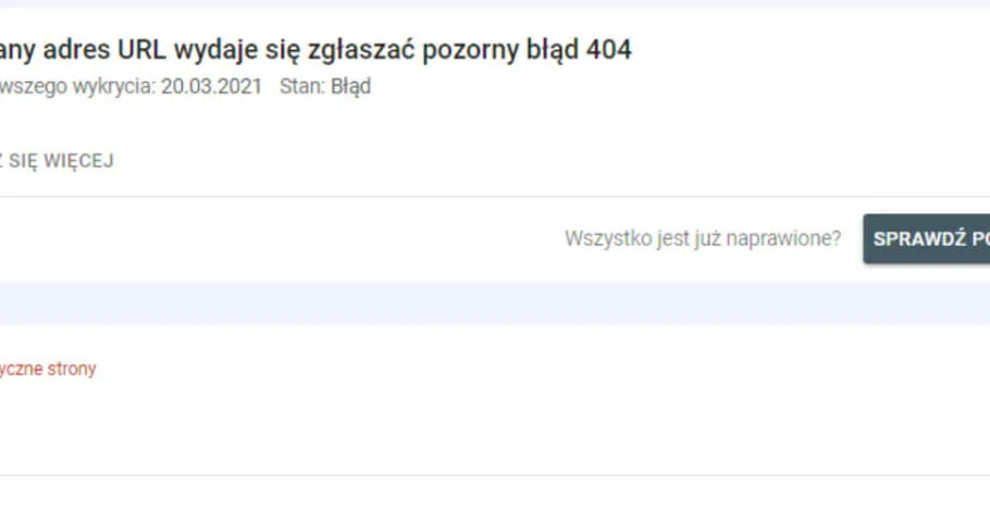 Czym jest pozorny błąd 404 i jak można go naprawić?