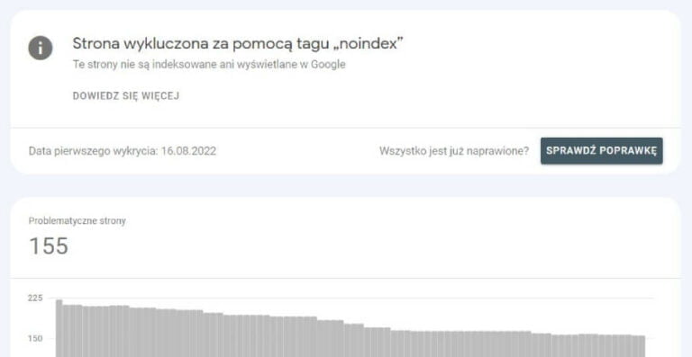 Co oznacza, że strona została wykluczona za pomocą tagu „noindex”?