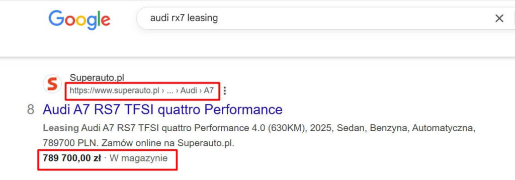 rich snippets wykorzystanie