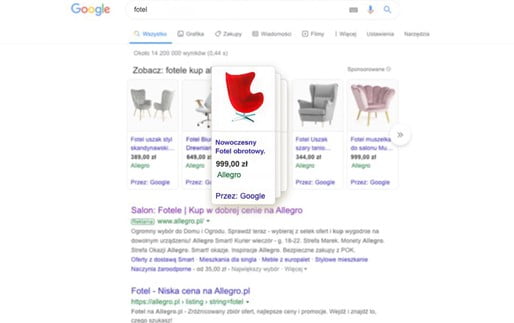 Załącznik 7 – Jak wyświetlają się oferty sponsorowane w Google