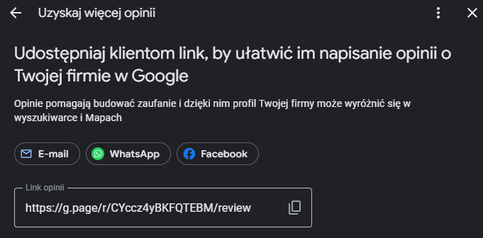 12 uzyskaj wiecej opinii w google