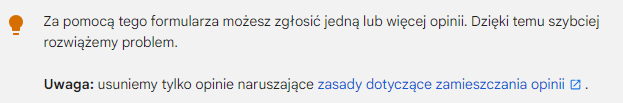 9 szybsze usuniecie komentarza przez formularz google