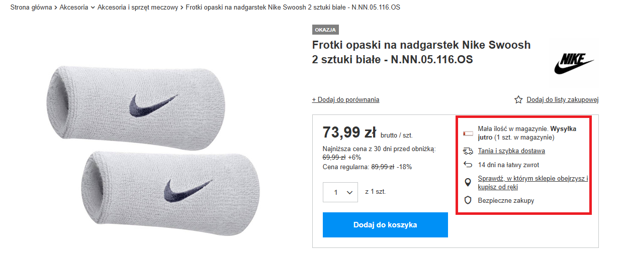 informacje o dostawie