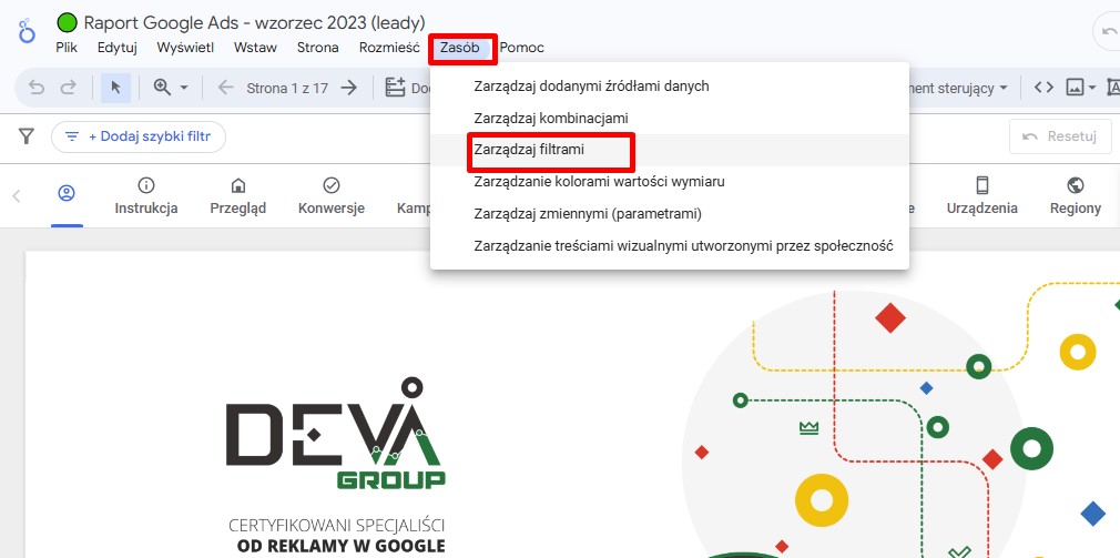 Modyfikowanie filtrów 1
