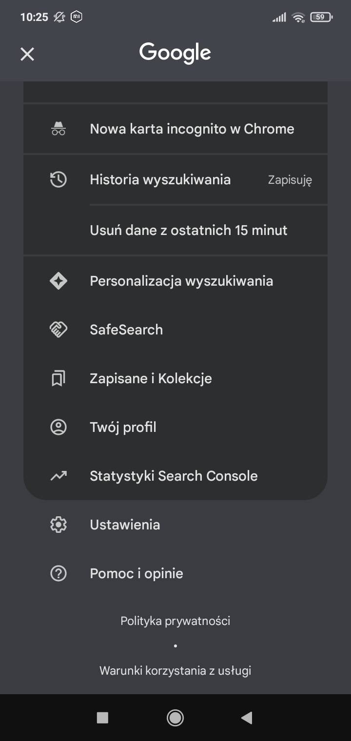 Włączanie Google Discover na telefonie z systemem Android 2