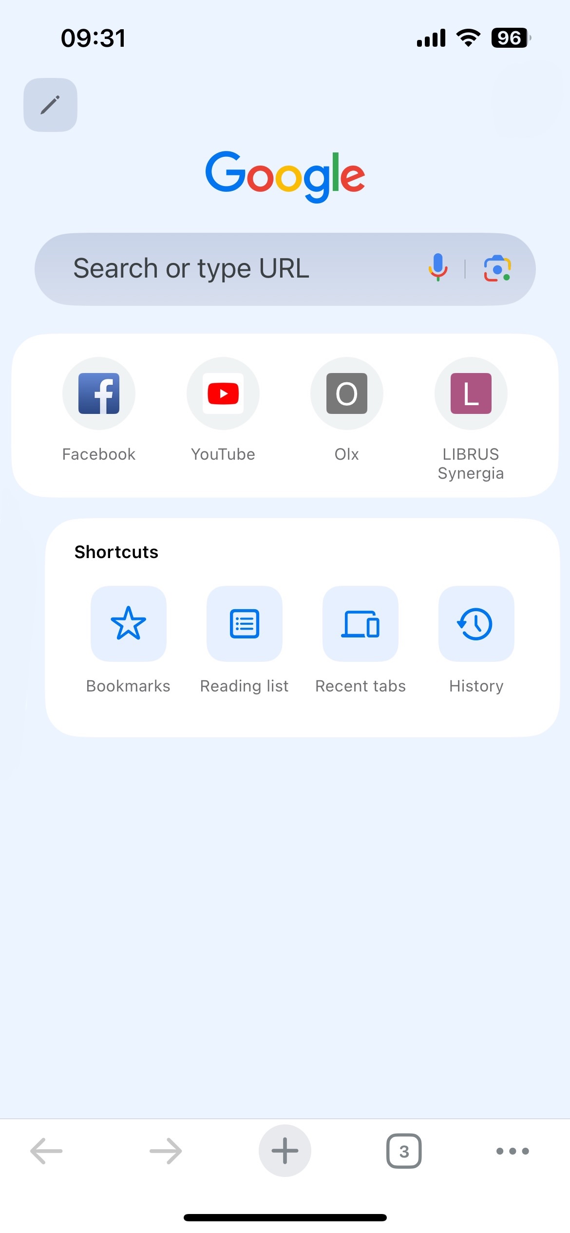 Włączanie Google Discover w przeglądarce na telefonie z systemem iOS
