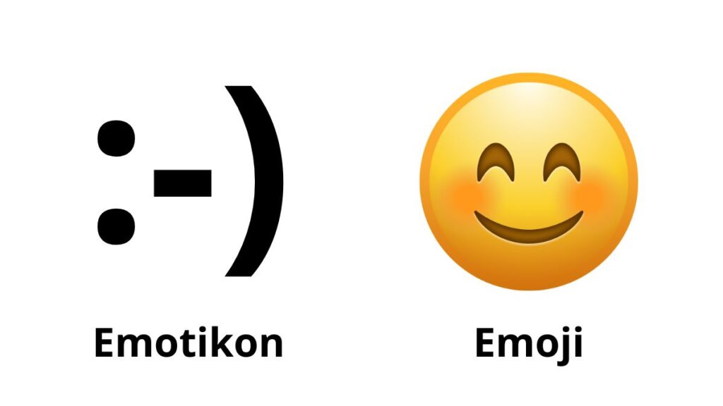 różnice między emoji a emotikonem
