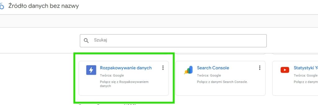 connector looker rozpakowanie danych