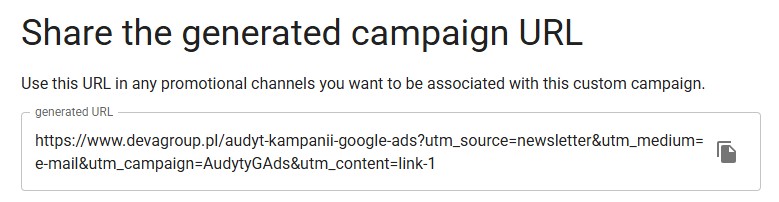 utm builder newsletter