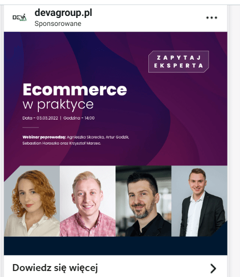 Reklama z celem Aktywność