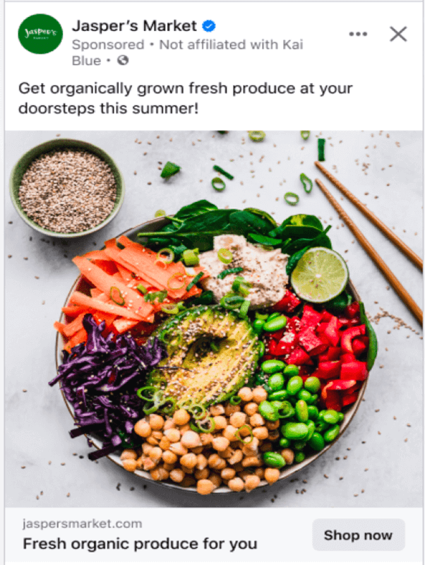 Reklamy w Aktualnościach na Profilu Facebooku Instagramie