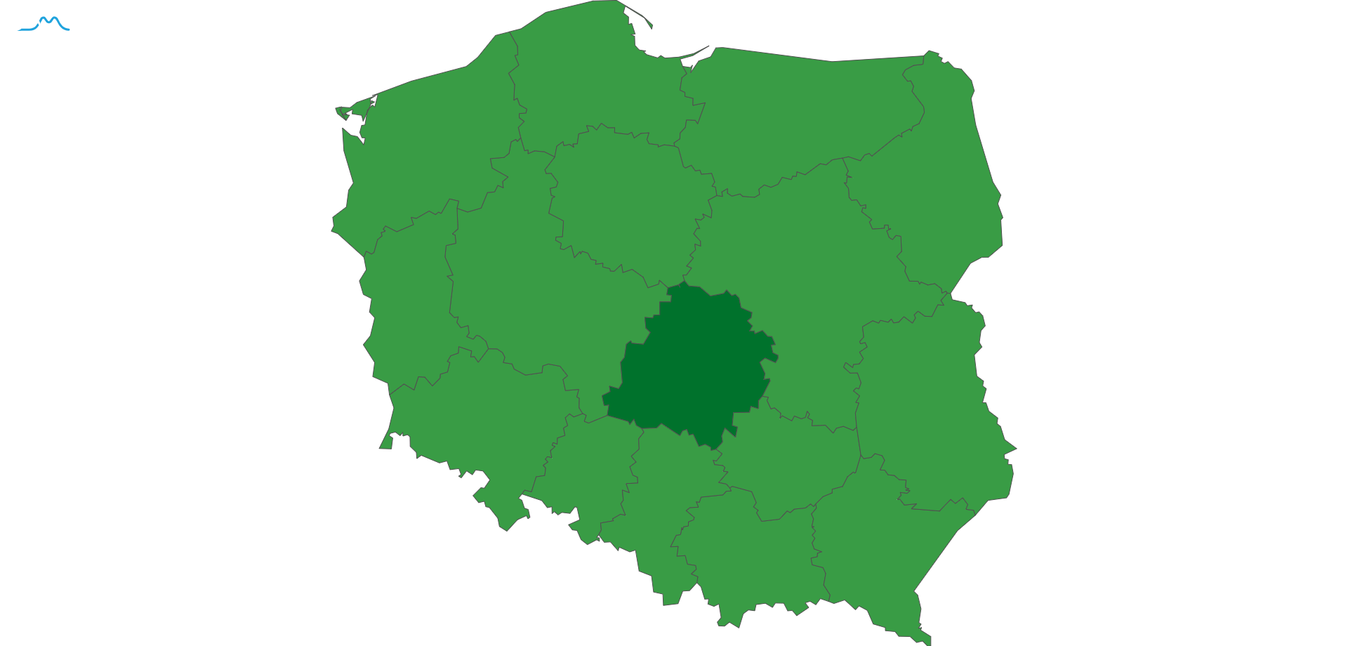 mapa wojewodztwo lodzkie