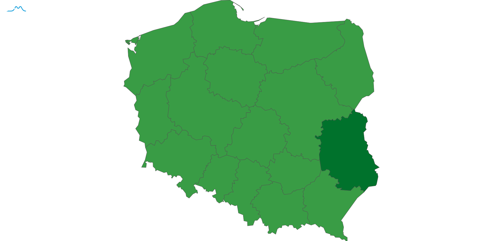 mapa wojewodztwo lubelskie