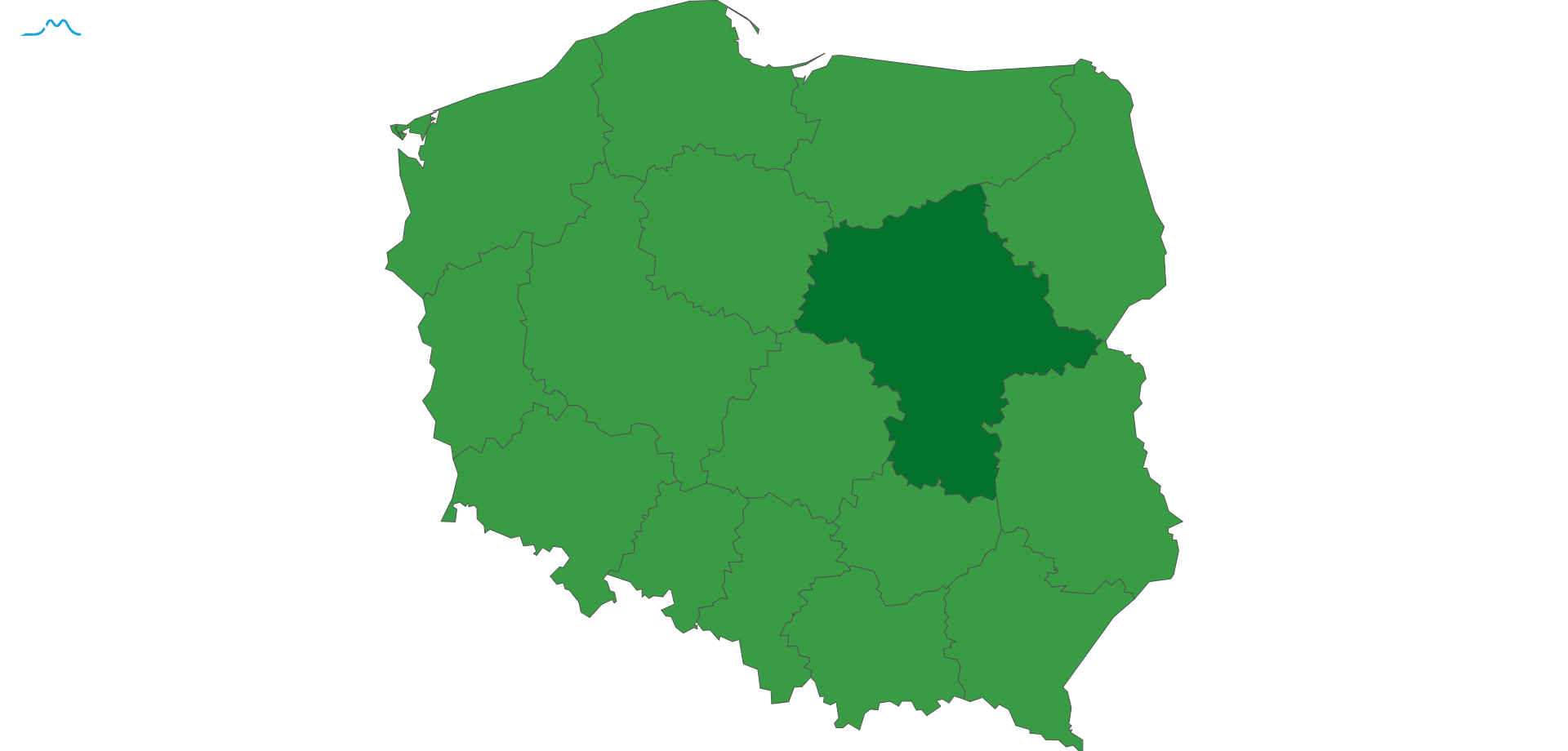 mapa wojewodztwo mazowieckie