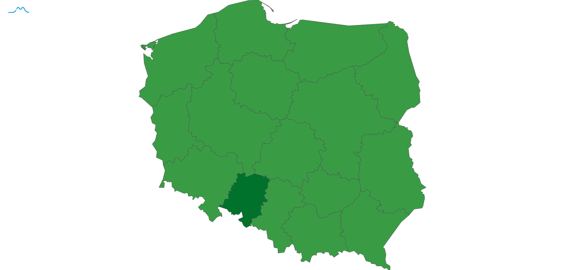 mapa wojewodztwo opolskie