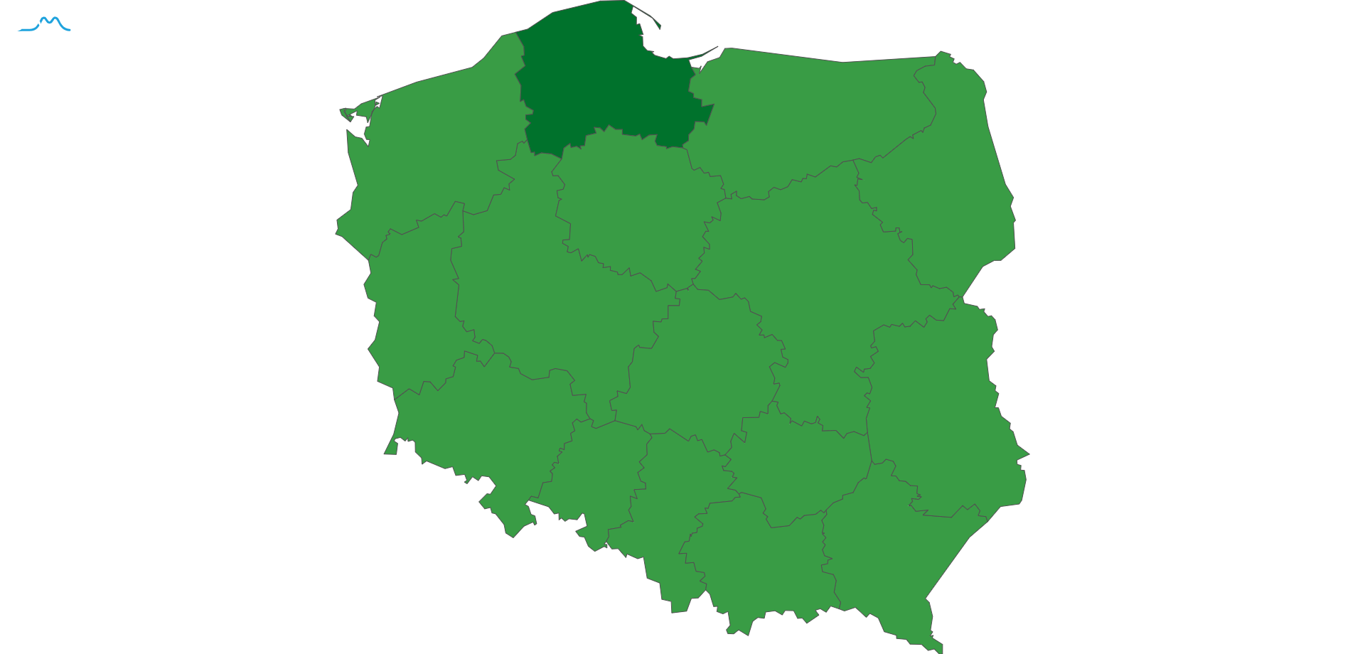 mapa wojewodztwo pomorskie