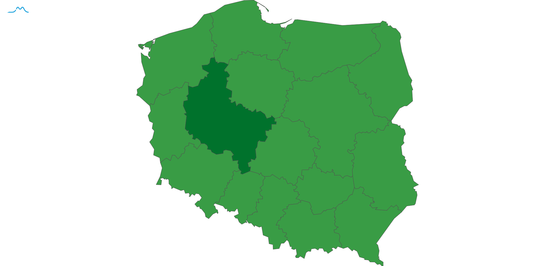 mapa wojewodztwo wielkopolskie