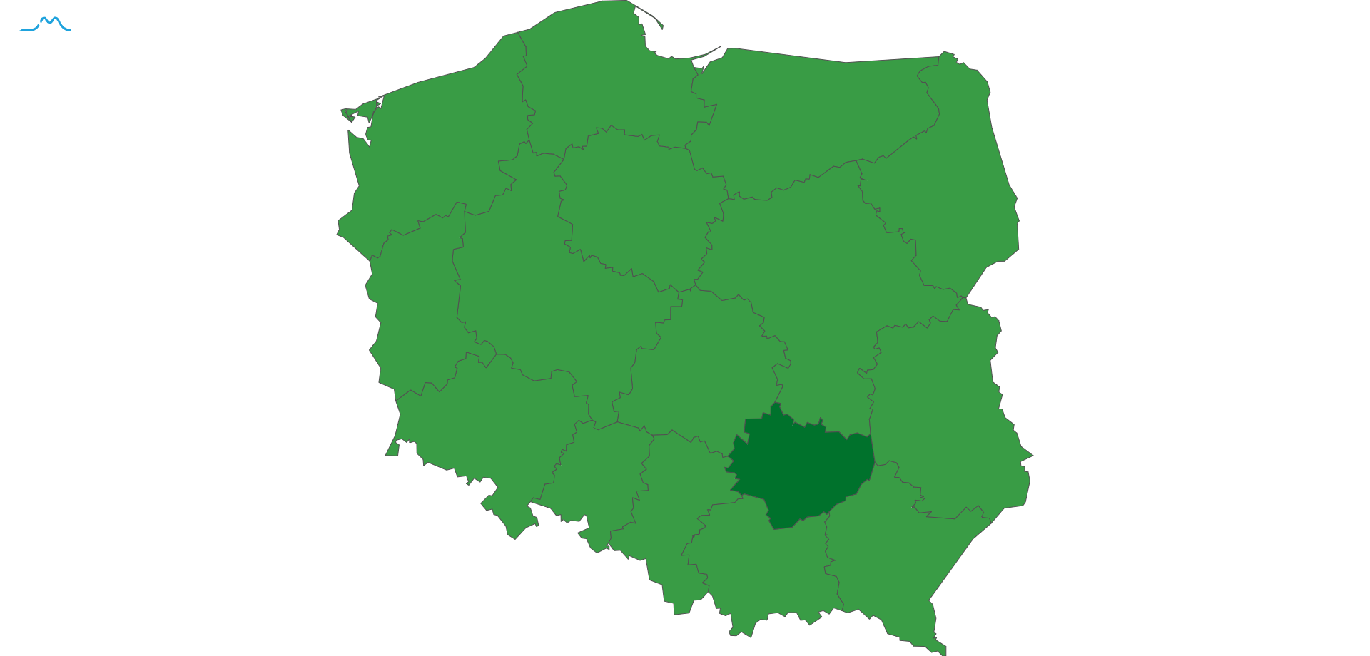 mapa wojewodztwo swietokrzyskie