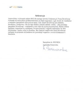 Clicktrans referencje