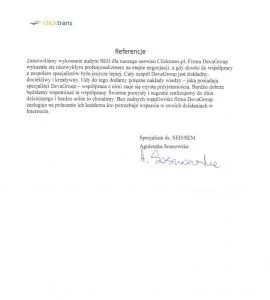 Clicktrans referencje
