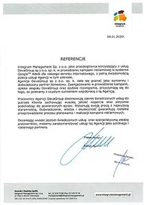 Referencje integrum managementr