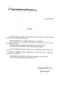 Referencje Sprawdzony Ekspert