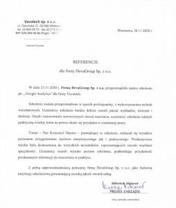 Referencje Vavatechs