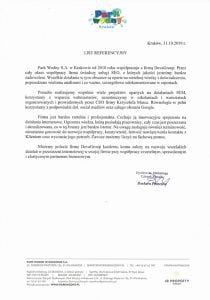 Refernecje Park Wodny Kraków