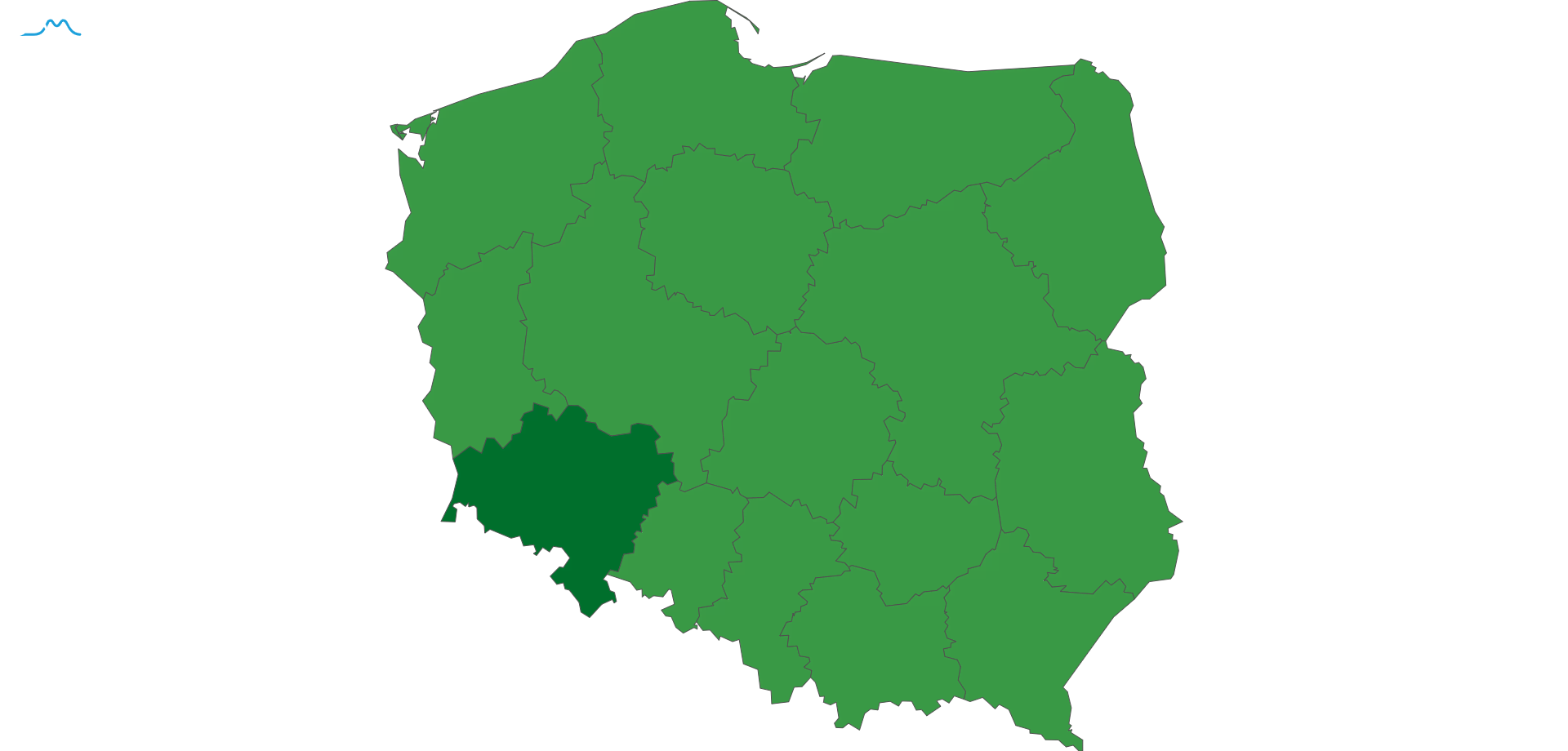 polska dolnośląskie mapa