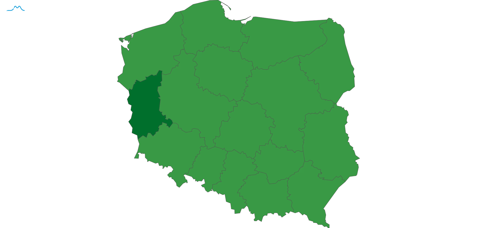 polska lubuskie mapa