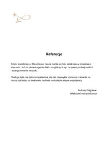 Referencje matryca losu